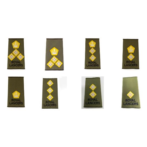Picture of The Royal Lancers rank Slide - Olive - Comm. Officers