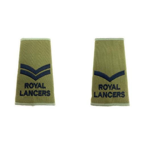 Picture of The Royal Lancers Rank Slide - Black Emb. - CPL